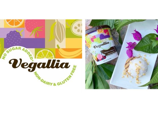 Vegallia logo and product photo